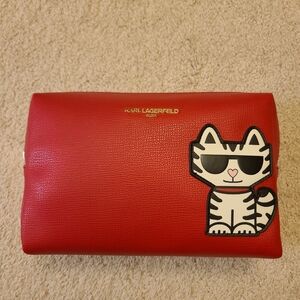 NWOT Karl Lagerfeld Maybelle cosmetic bag